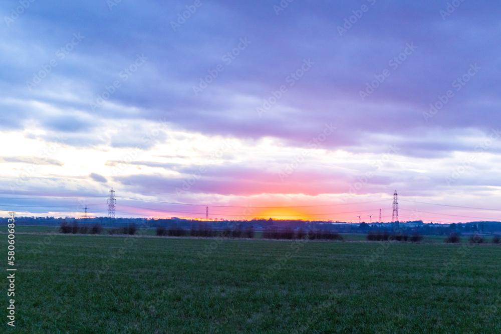 Sunset Country Landscape