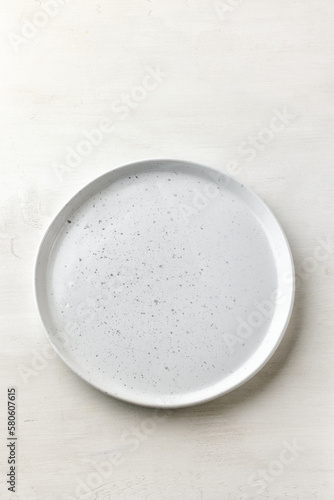 empty white plate