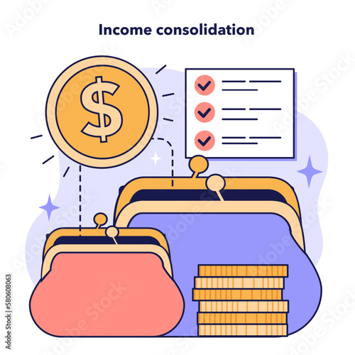 Income consolidation in joint family budget. Household earnings