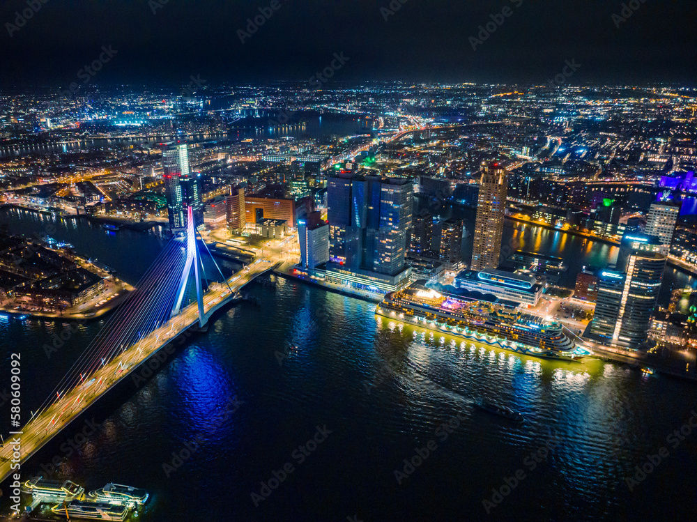 Fototapeta premium Rotterdam at night