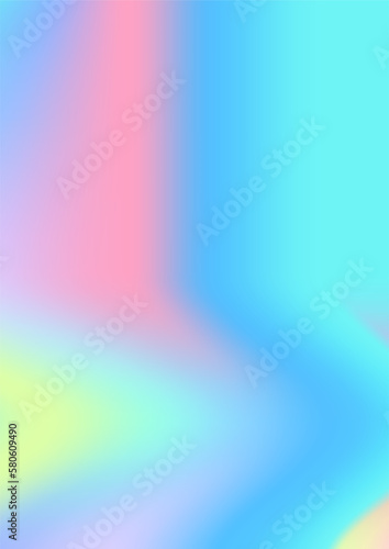 Abstract soft vector holographic foilvgradient background for web, packaging, poster, billboard, advertisement, cover, brochure, wallpaper Pastel smooth multicolor texture. Pink, purple, blue colors