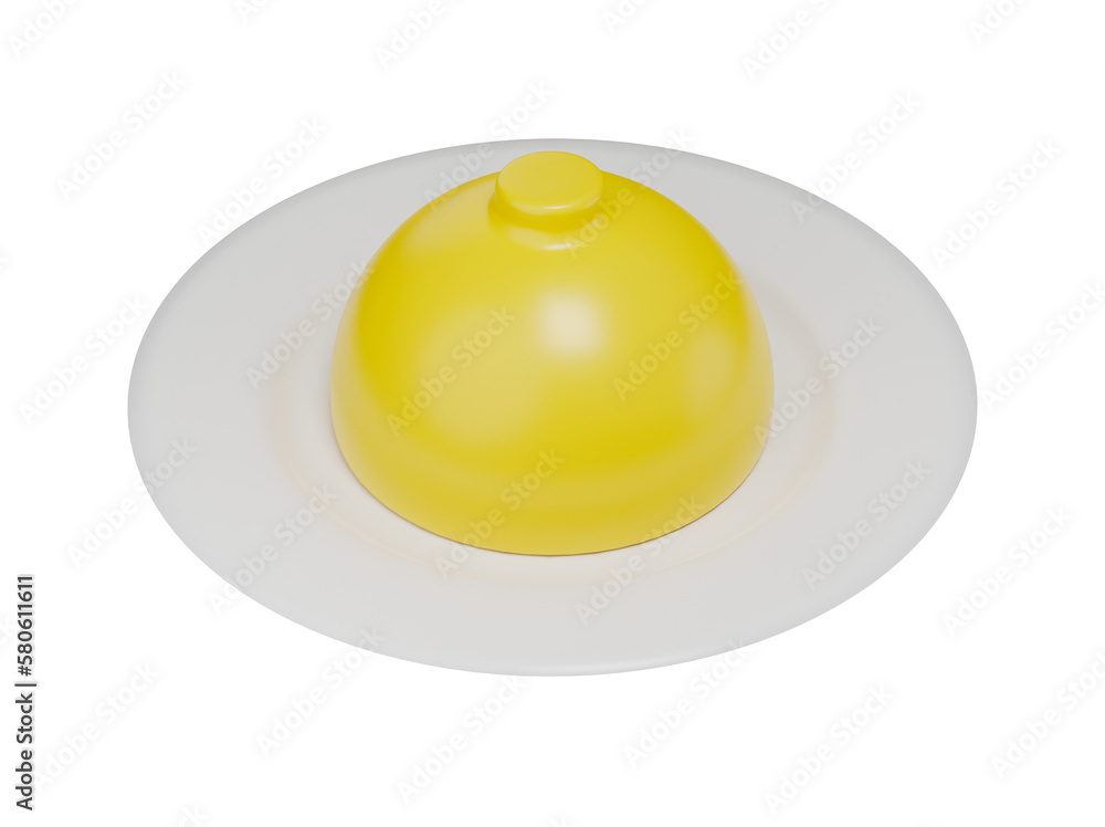 3D render of couscous on white plate. 3D render of couscous on white plate.