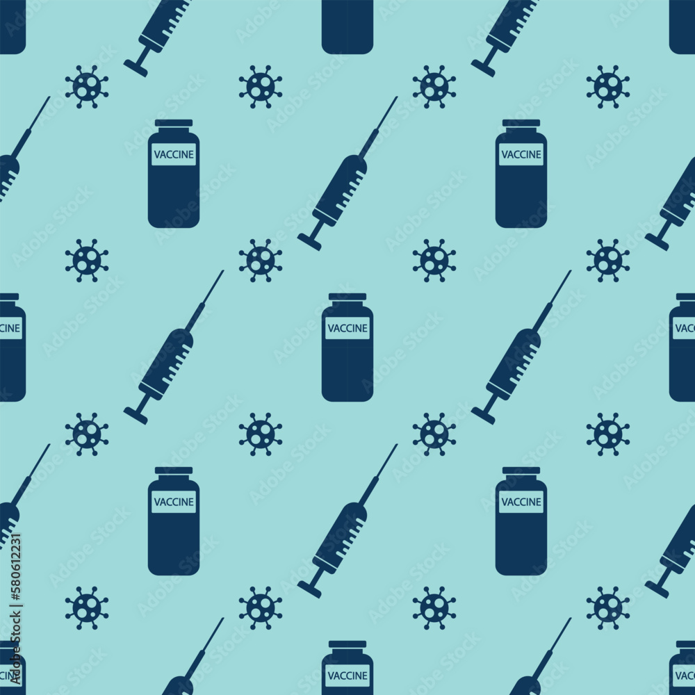 Syringe with vaccine pattern, vector illustration. Syringe with vaccine pattern, vector illustration.