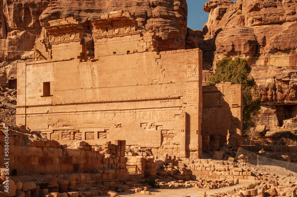 Jordan. Petra is ancient city carved into rocks. Petra is ancient 