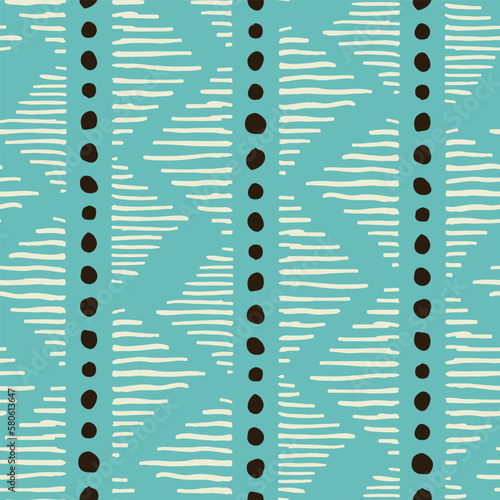 Geometric Triangular Stripes Seamless Vector Repeat Pattern