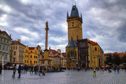 Plaza de la ciudad vieja de Praga photo