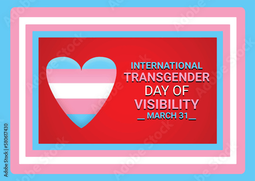 International Transgender Day of Visibility abstract background
