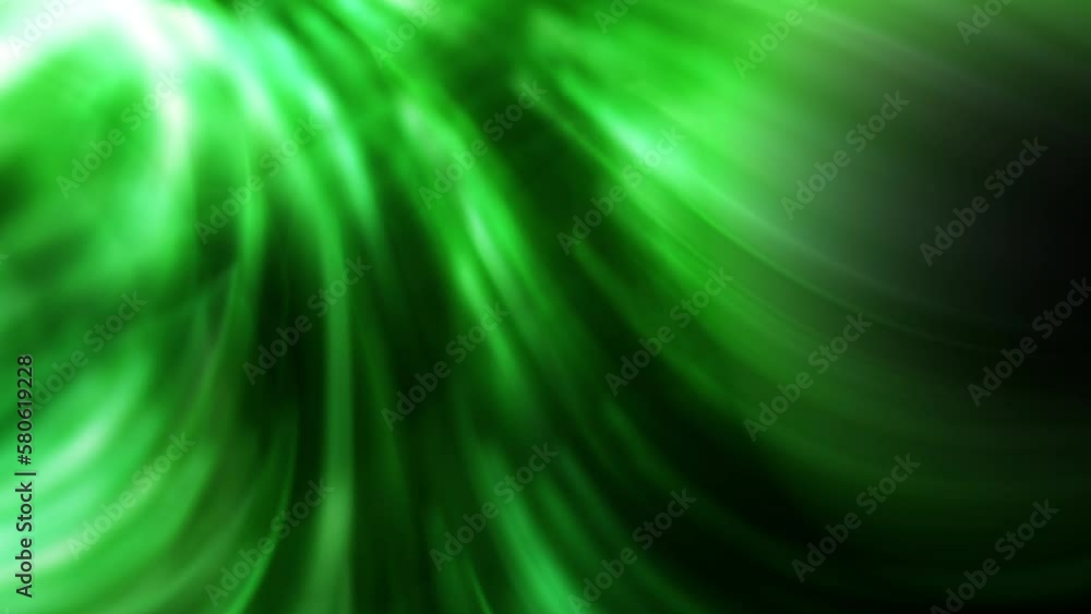 Green fast moving flickering strands in dark background Green fast moving flickering strands in dark background