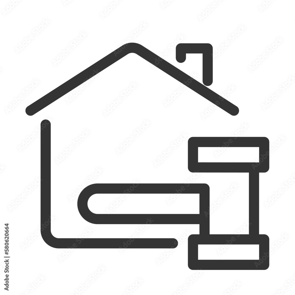 Pixel perfect, editable stroke, up scalable, line, vector bloop icon.