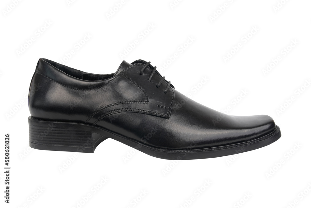 Black shoe boot in PNG isolated on transparent background Black shoe boot in PNG isolated on transparent background