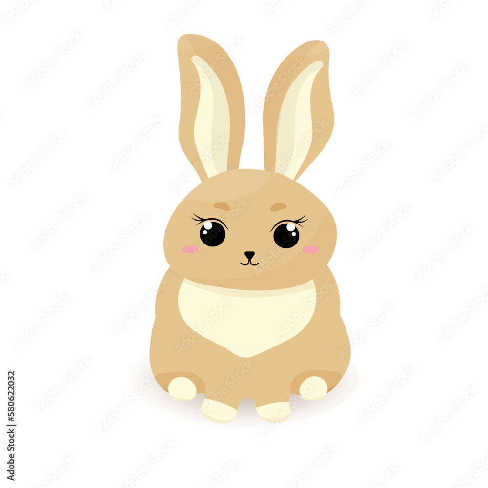 Obraz premium Cute Bunny. Vector illustration.