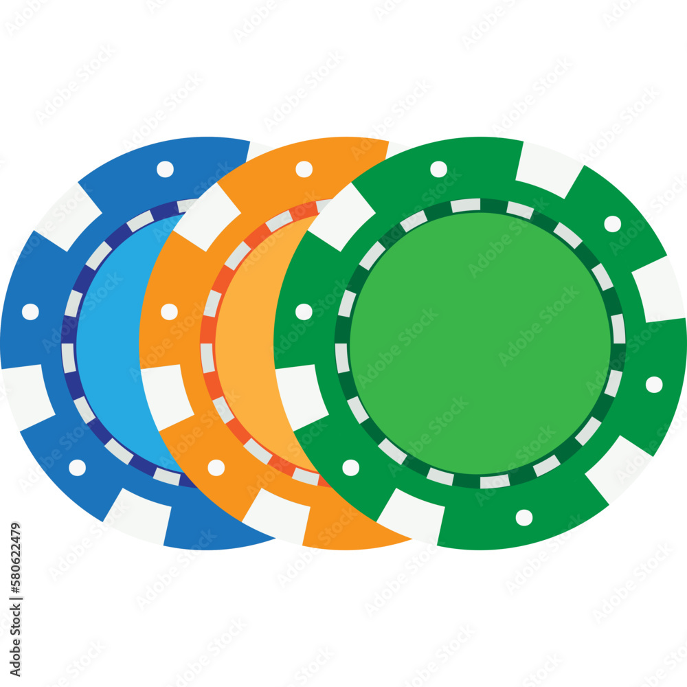 Naklejka premium Casino Coin Icon-04