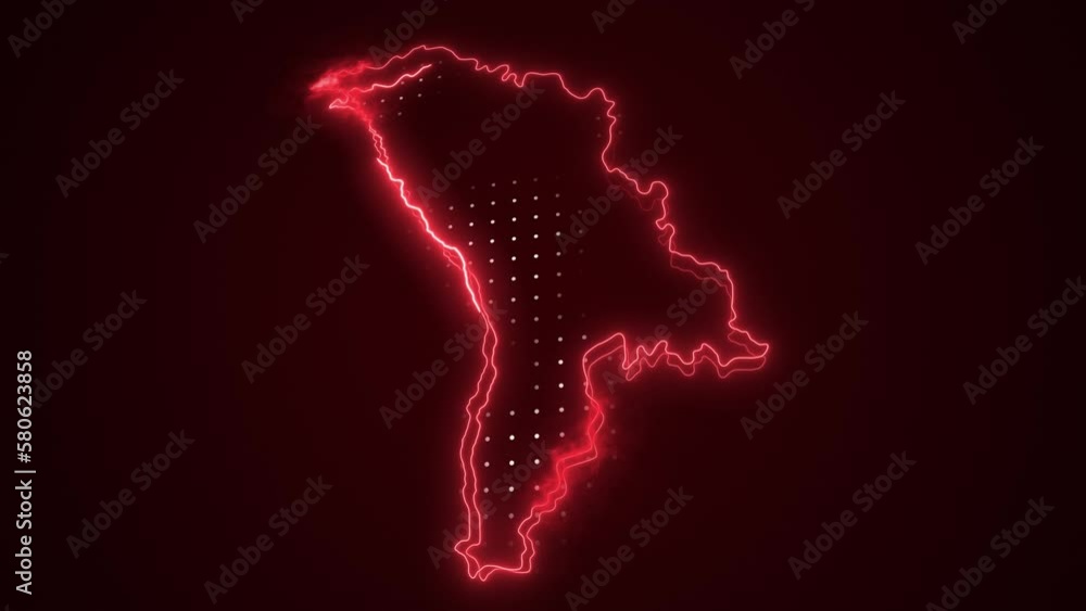 3D Moving Neon Red Moldova Map Borders Outline Loop Background. Neon Red Colored Moldova Map Borders Outline Seamless Loop Dark Background. Moldova Neon Map Borders Outline. 3D Moving Neon Red Moldova Map Borders Outline Loop Background. Neon Red Colored Moldova Map Borders Outline Seamless Loop Dark Background. Moldova Neon Map Borders Outline.