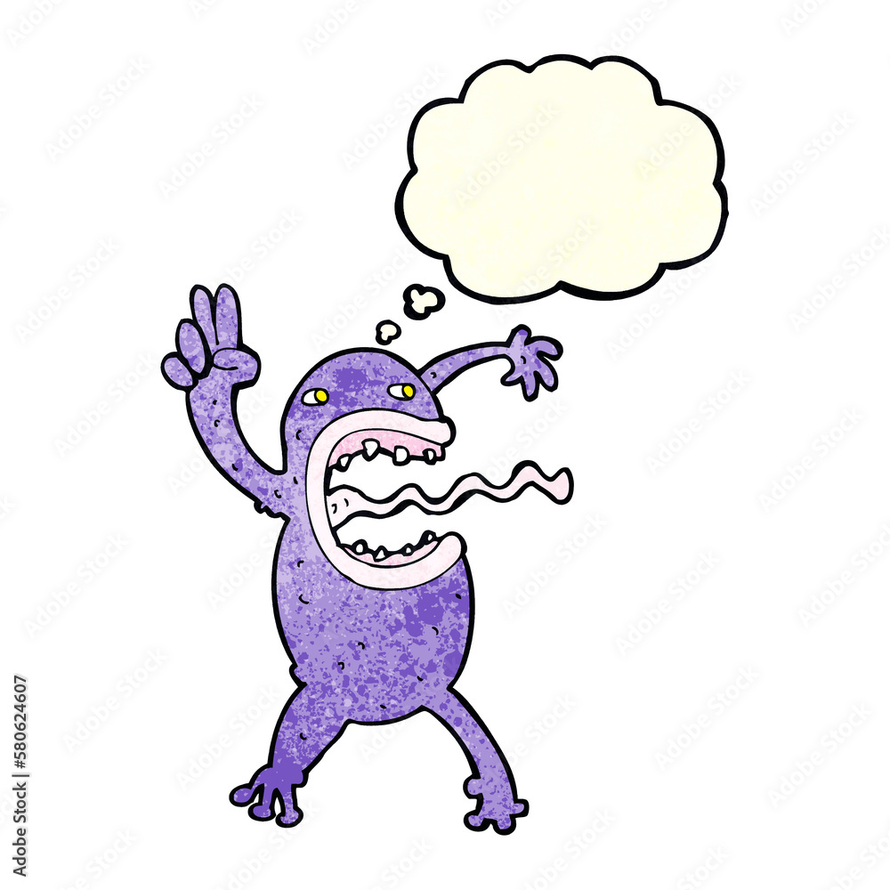 cartoon crazy frog with thought bubble cartoon crazy frog with thought bubble