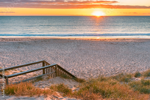 Christies Beach boardwalk at sunset  Onkaparinga region  South Australia