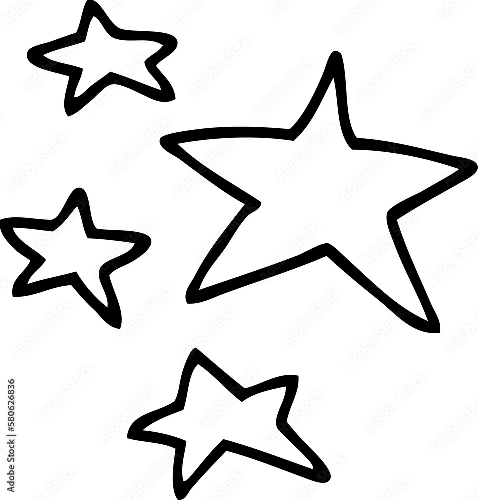 line drawing cartoon stars line drawing cartoon stars