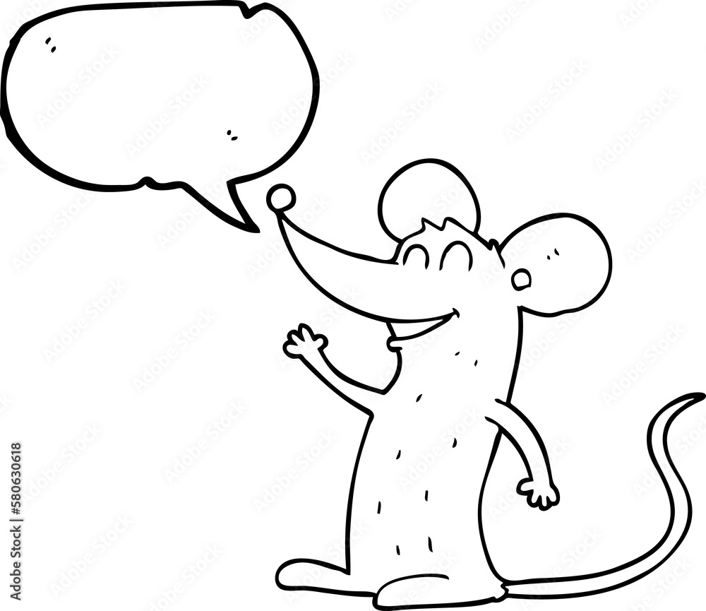 speech bubble cartoon mouse speech bubble cartoon mouse