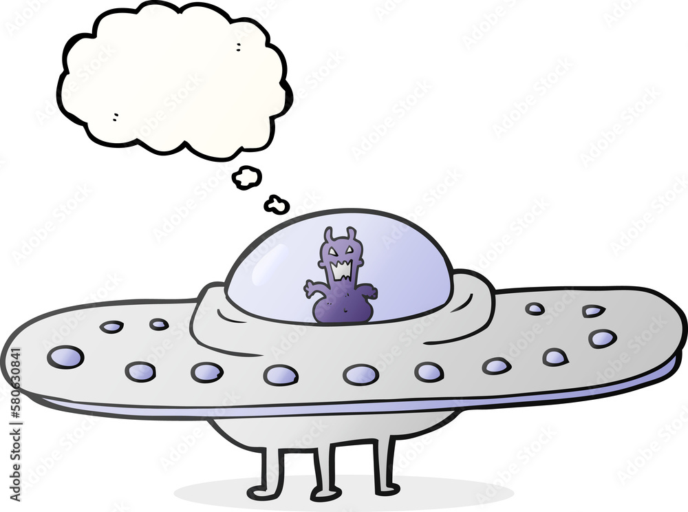 thought bubble cartoon flying saucer thought bubble cartoon flying saucer