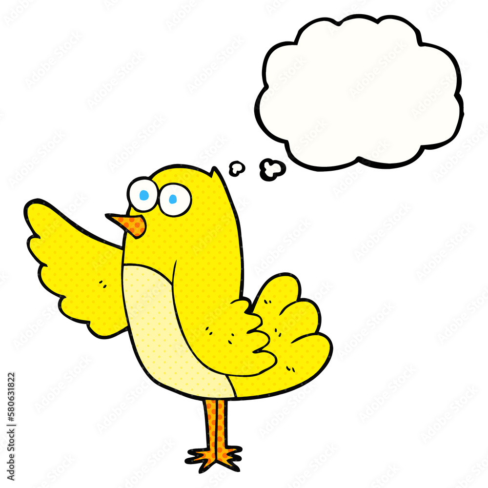 thought bubble cartoon bird thought bubble cartoon bird