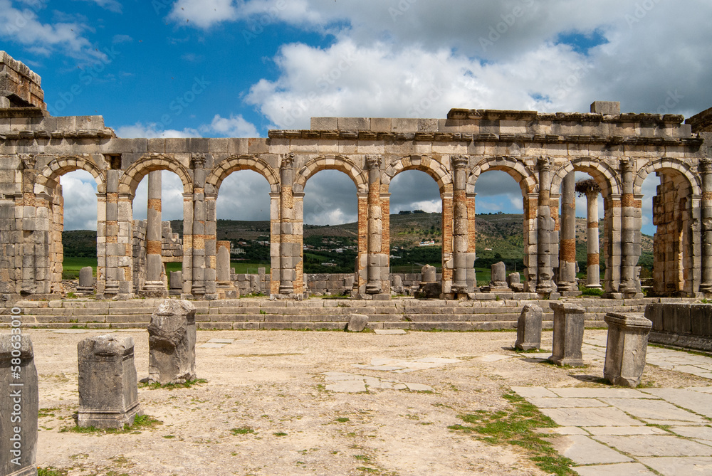 roman forum ruins Volubilis