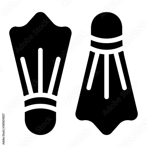 fins glyph icon