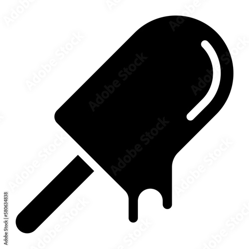 ice cream stick glyph icon