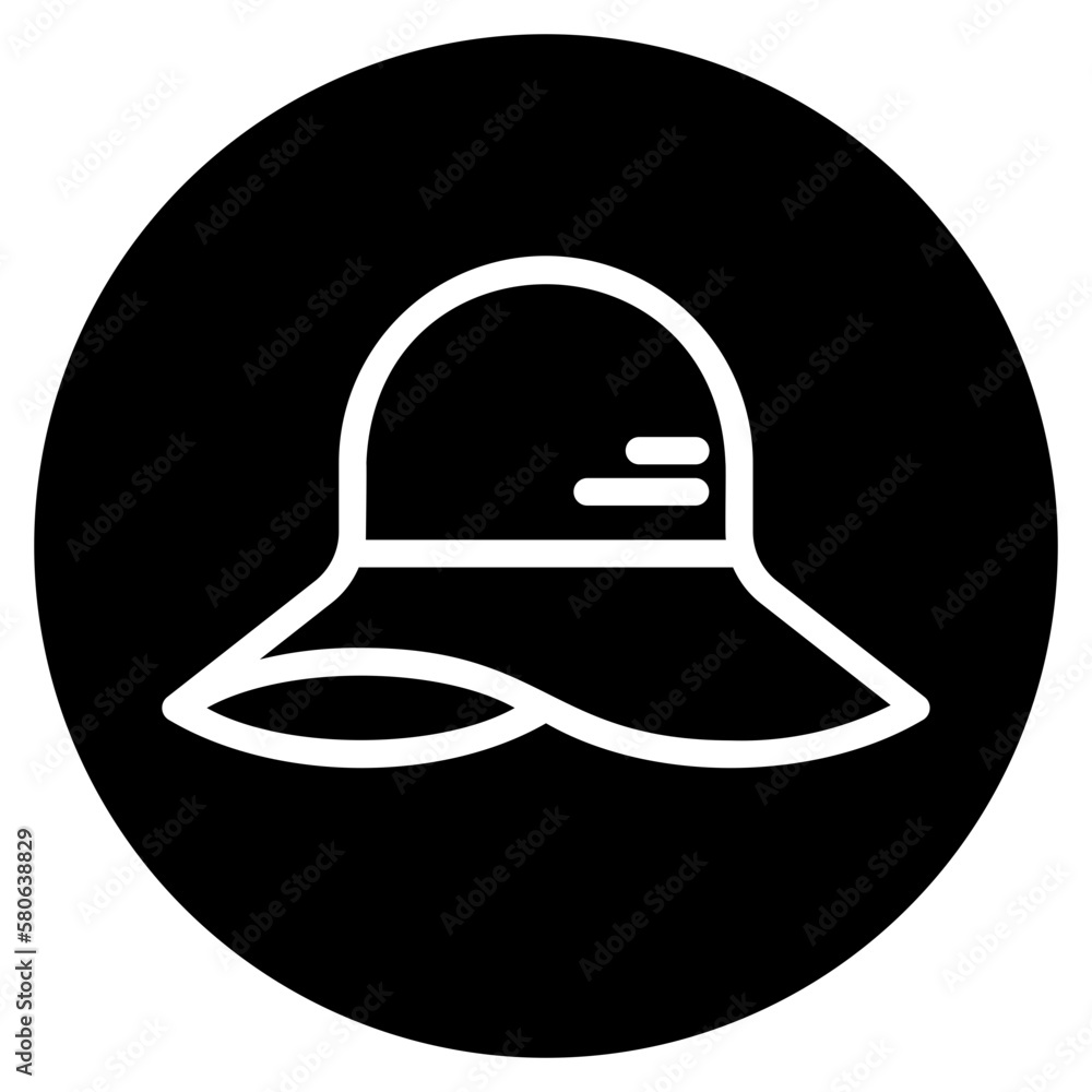 pamela hat glyph icon pamela hat glyph icon