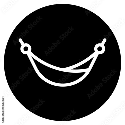 hammock glyph icon