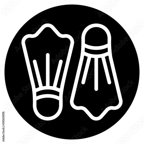 fins glyph icon