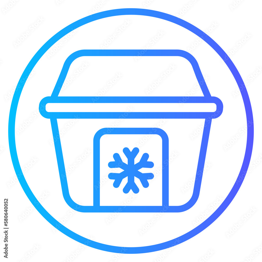 ice box gradient icon ice box gradient icon