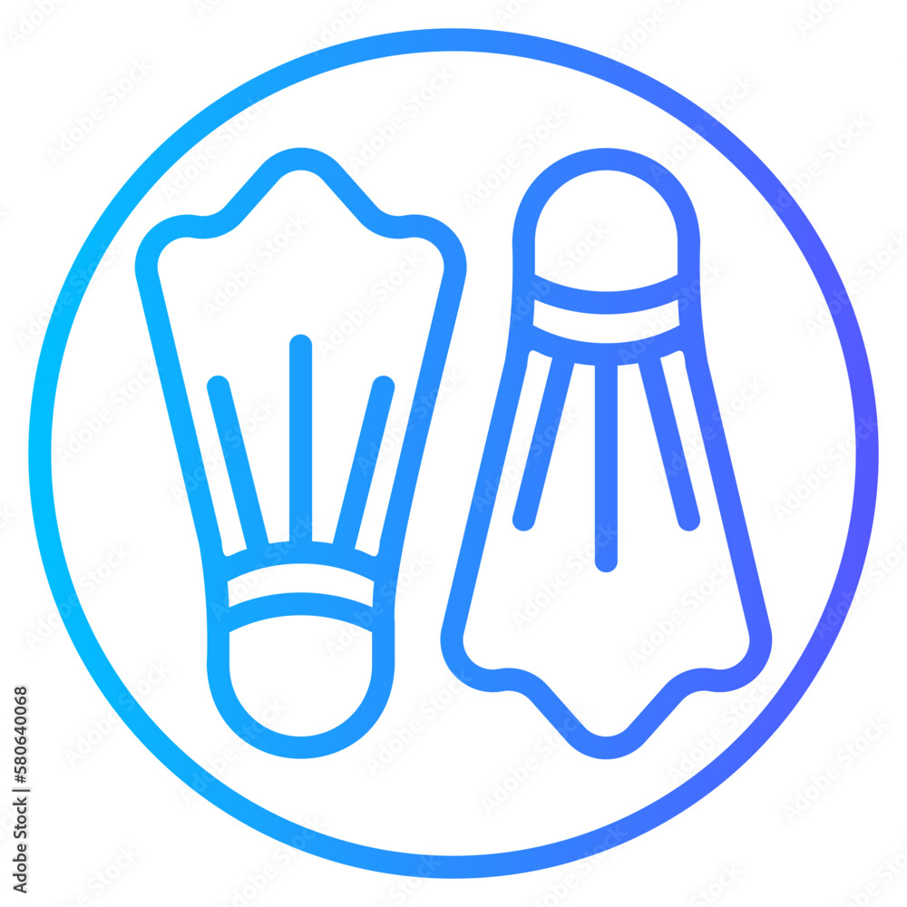 fins gradient icon fins gradient icon