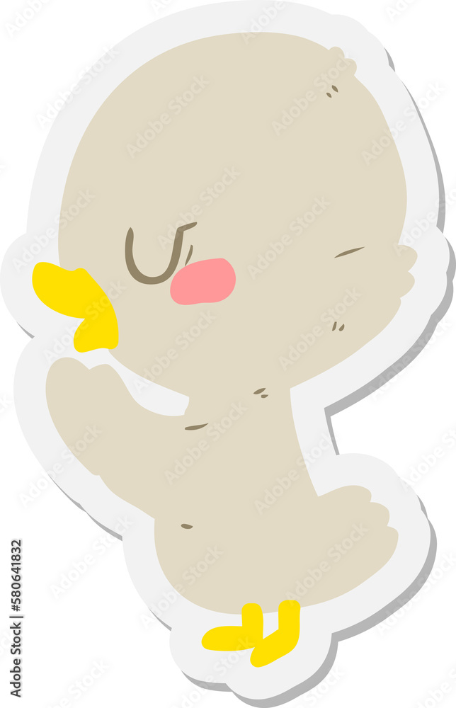 cartoon duckling sticker cartoon duckling sticker