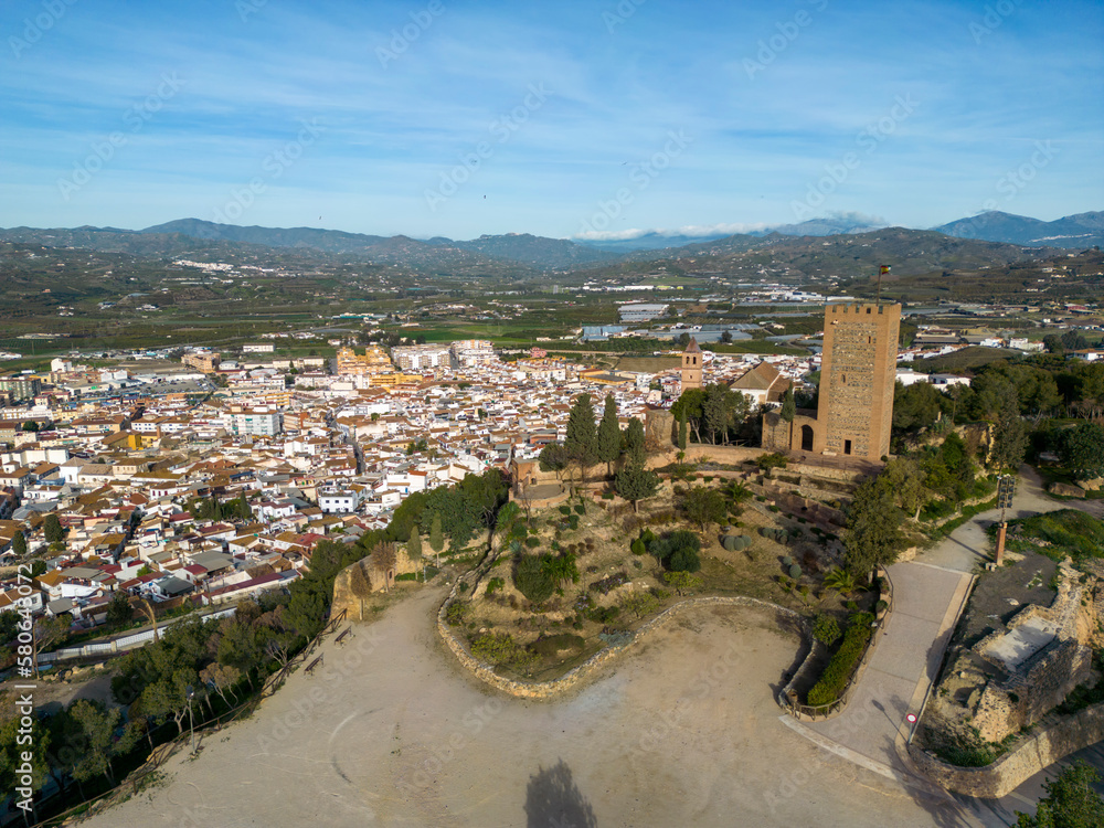 antiguo castillo árabe del municipio de Vélez-Málaga, Andalucía
