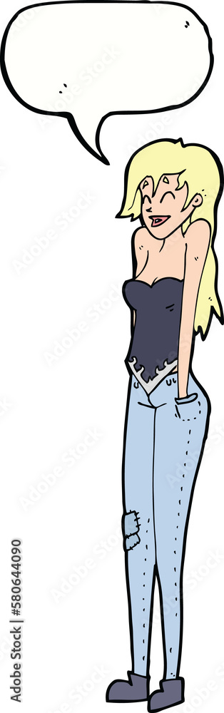 cartoon pretty woman shrugging shoulders with speech bubble cartoon pretty woman shrugging shoulders with speech bubble