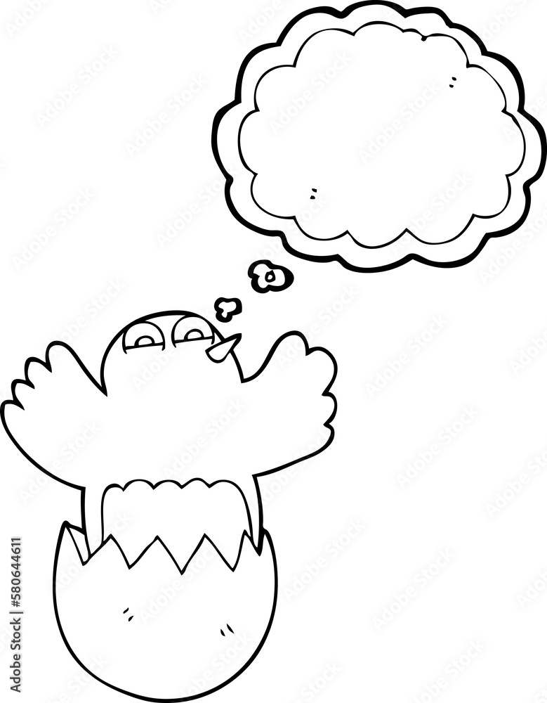 thought bubble cartoon hatching egg thought bubble cartoon hatching egg