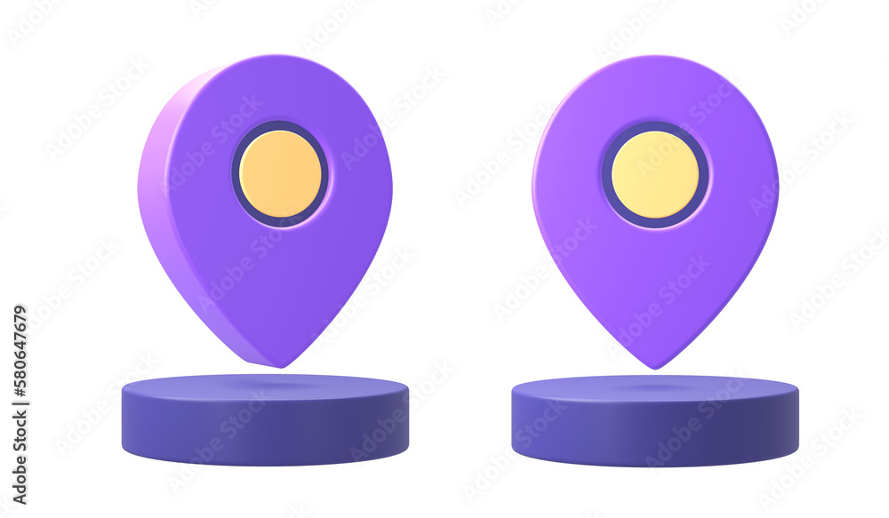 3d purple pin map pointer location icon for UI UX web mobile apps social media ads designs 3d purple pin map pointer location icon for UI UX web mobile apps social media ads designs