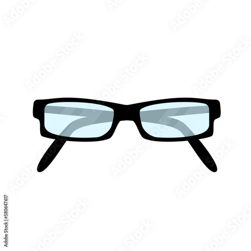 Eyeglasses isolated on white background. Glasses for man or woman. Vector illustration