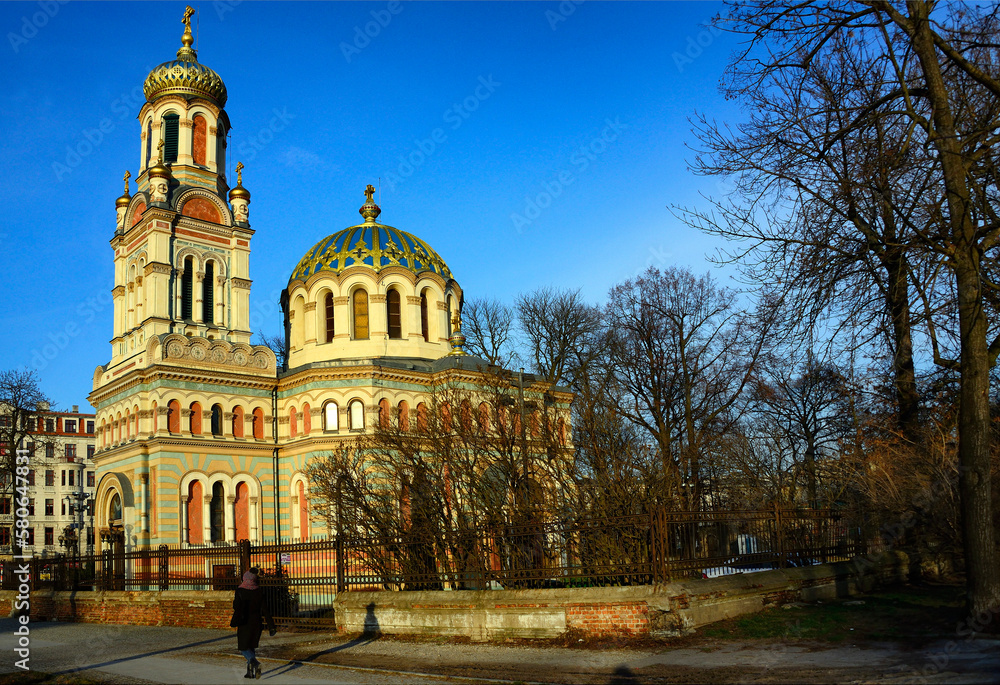 Alexander Nevsky Cathedral - orthodox church, Lodz, Poland, Europe
