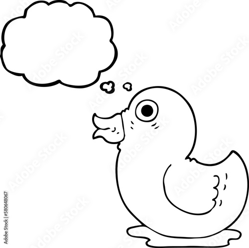 thought bubble cartoon rubber duck