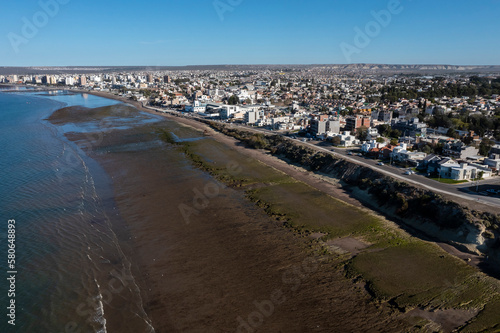Puerto Madryn City, entrance portal to the Peninsula Valdes natural reserve, World Heritage Site, Patagonia, Argentina. © foto4440