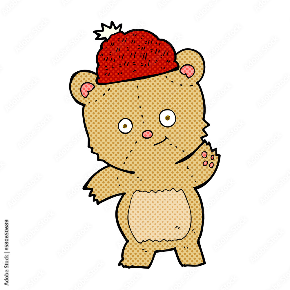 cartoon bear in hat cartoon bear in hat