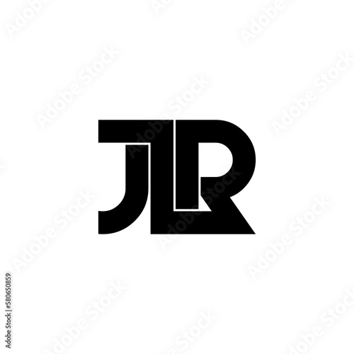 jlr typography letter monogram logo design