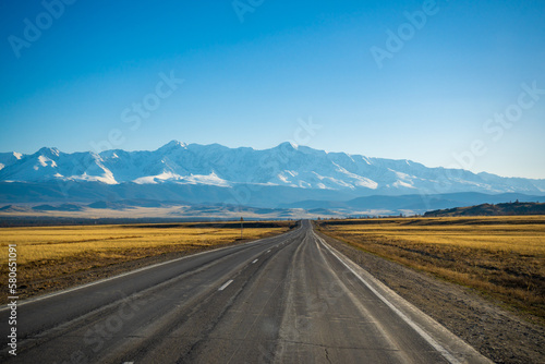 Chuysky tract is Mountain road with beautiful views in Altai, Russia