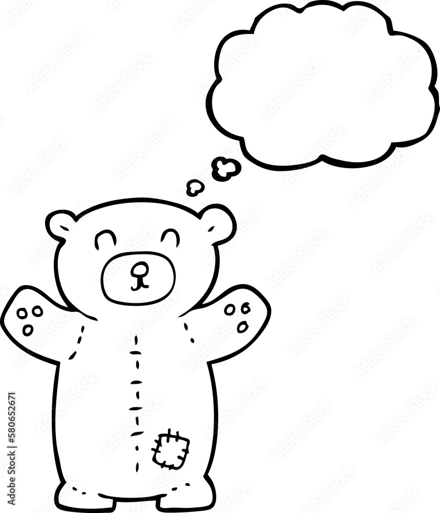thought bubble cartoon teddy bear thought bubble cartoon teddy bear