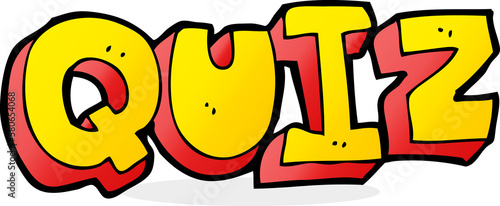 cartoon quiz sign