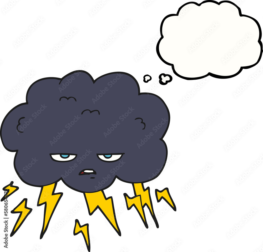 thought bubble cartoon thundercloud thought bubble cartoon thundercloud
