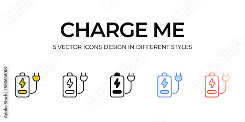 charge me icons set vector illustration. vector stock,