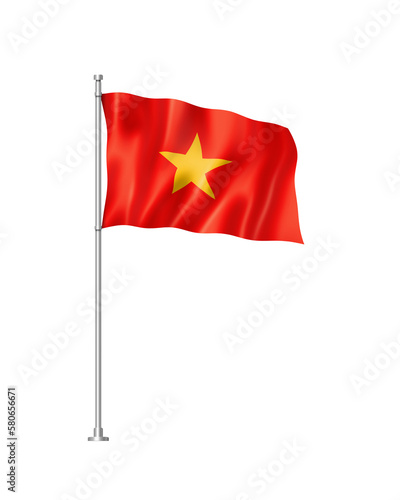 Foto Vietnamese flag isolated on white