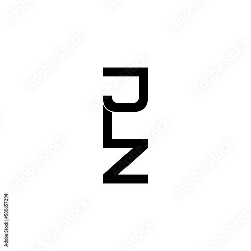 jlz lettering initial monogram logo design