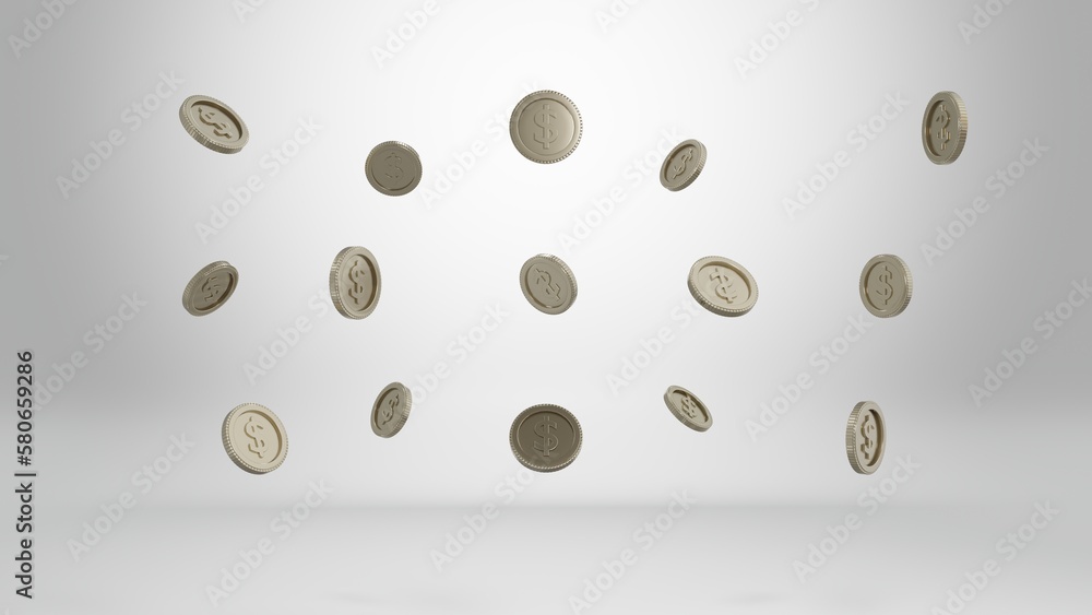 It's a 3D image of a gold coin. It's a 3D image of a gold coin.